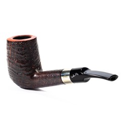 Pipa Savinelli Autograph Sabbiata Bent Billiard