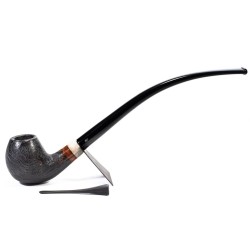 Pipa Aldo Velani Sabbiata Churchwarden Bent Apple