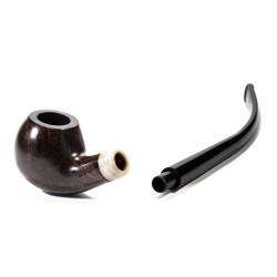 Pipa Aldo Velani Liscia Churchwarden Bent Apple