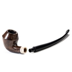 Pipa Aldo Velani Liscia Churchwarden Bent Bulldog