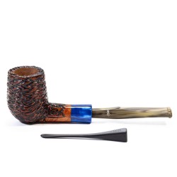 Briar Pipe Santambrogio Rusticated Billiard