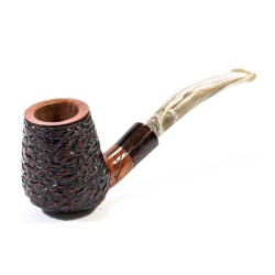 Pipe Santambrogio Rusticated Bent Billiard