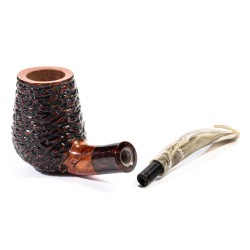 Pipe Santambrogio Rusticated Bent Billiard