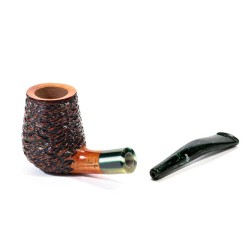 Pipe Santambrogio Rusticated Bent Billiard