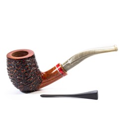 Pipe Santambrogio Rusticated Bent Billiard