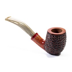 Pipe Santambrogio Rusticated Bent Billiard