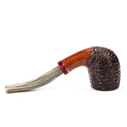 Pipe Santambrogio Rusticated Bent Billiard