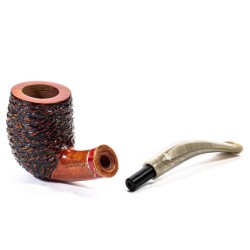 Pipe Santambrogio Rusticated Bent Billiard