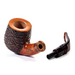 Pipe Santambrogio Rusticated Bent Billiard