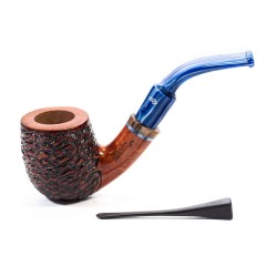 Pipa in Radica Santambrogio Rusticata Full Bent