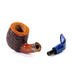 Briar Pipe Santambrogio Rusticated Bent Pot