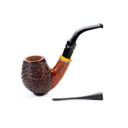 Pipa in Radica Santambrogio Rusticata Full Bent