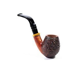 Pipa in Radica Santambrogio Rusticata Full Bent