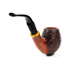 Pipa in Radica Santambrogio Rusticata Full Bent