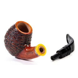 Briar Pipe Santambrogio Rusticated Bent Egg