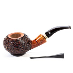 Pipe Santambrogio Rusticated Bent Tomato