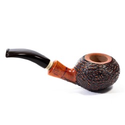 Pipe Santambrogio Rusticated Bent Tomato