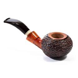 Pipe Santambrogio Rusticated Bent Tomato