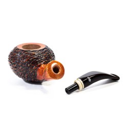 Pipe Santambrogio Rusticated Bent Tomato