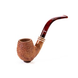 Pipe Santambrogio Rusticated Natural Bent Egg