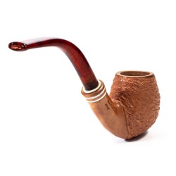 Pipe Santambrogio Rusticated Natural Bent Egg