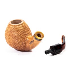 Pipe Santambrogio Rusticated Natural Bent Apple