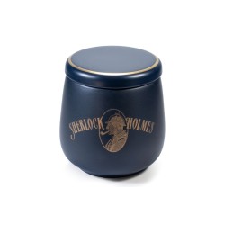 Vaso Portatabacco in Ceramica Sherlock Holmes Blu