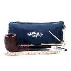 Pipe Savinelli One Starter Kit 101 Rusticated Billiard