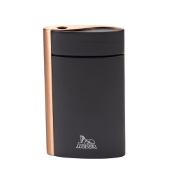 Lubinski Pisa Jet Flame Lighter Black & Rose Gold