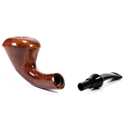 Briar Pipe Brebbia Hornet Pura Walnut Smooth Horn