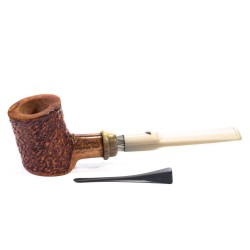 Pipe Luigi Viprati Rusticated Poker