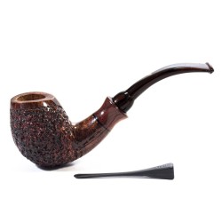 Pipa Luigi Viprati Semi-Rusticata Bent