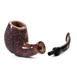 Pipa Luigi Viprati Semi-Rusticata Bent