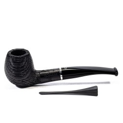 Bog Oak Pipe Talamona Elegant Bent Apple