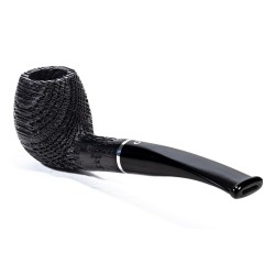 Bog Oak Pipe Talamona Elegant Bent Apple