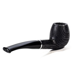 Bog Oak Pipe Talamona Elegant Bent Apple