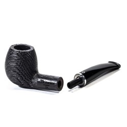 Bog Oak Pipe Talamona Elegant Bent Apple