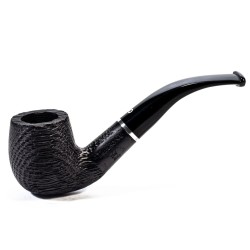 Bog Oak Pipe Talamona Elegant Bent Billiard