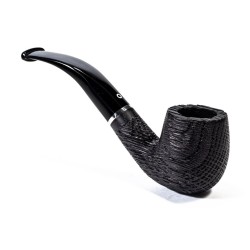 Bog Oak Pipe Talamona Elegant Bent Billiard