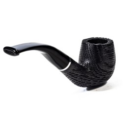 Bog Oak Pipe Talamona Elegant Bent Billiard