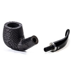 Bog Oak Pipe Talamona Elegant Bent Billiard