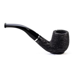 Bog Oak Pipe Talamona Elegant Bent Billiard