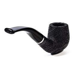 Bog Oak Pipe Talamona Elegant Bent Billiard