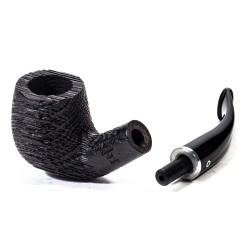 Bog Oak Pipe Talamona Elegant Bent Billiard