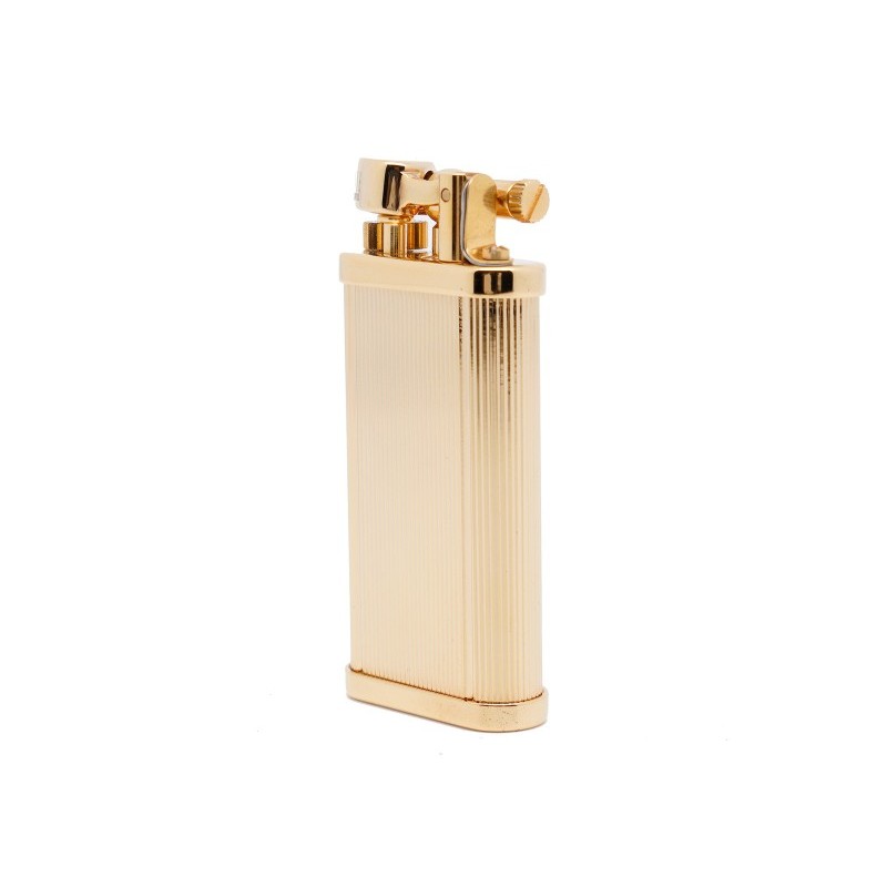 Dunhill Unique Lines Gold Plated Flint Pipe Lighter