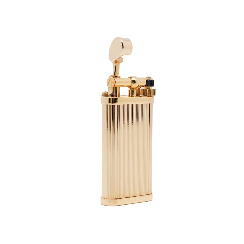 Dunhill Unique Lines Gold Plated Flint Pipe Lighter