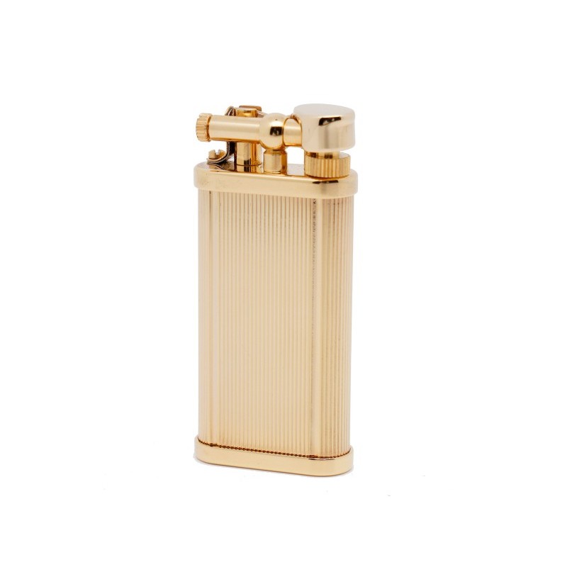 Dunhill Unique Lines Gold Plated Flint Pipe Lighter