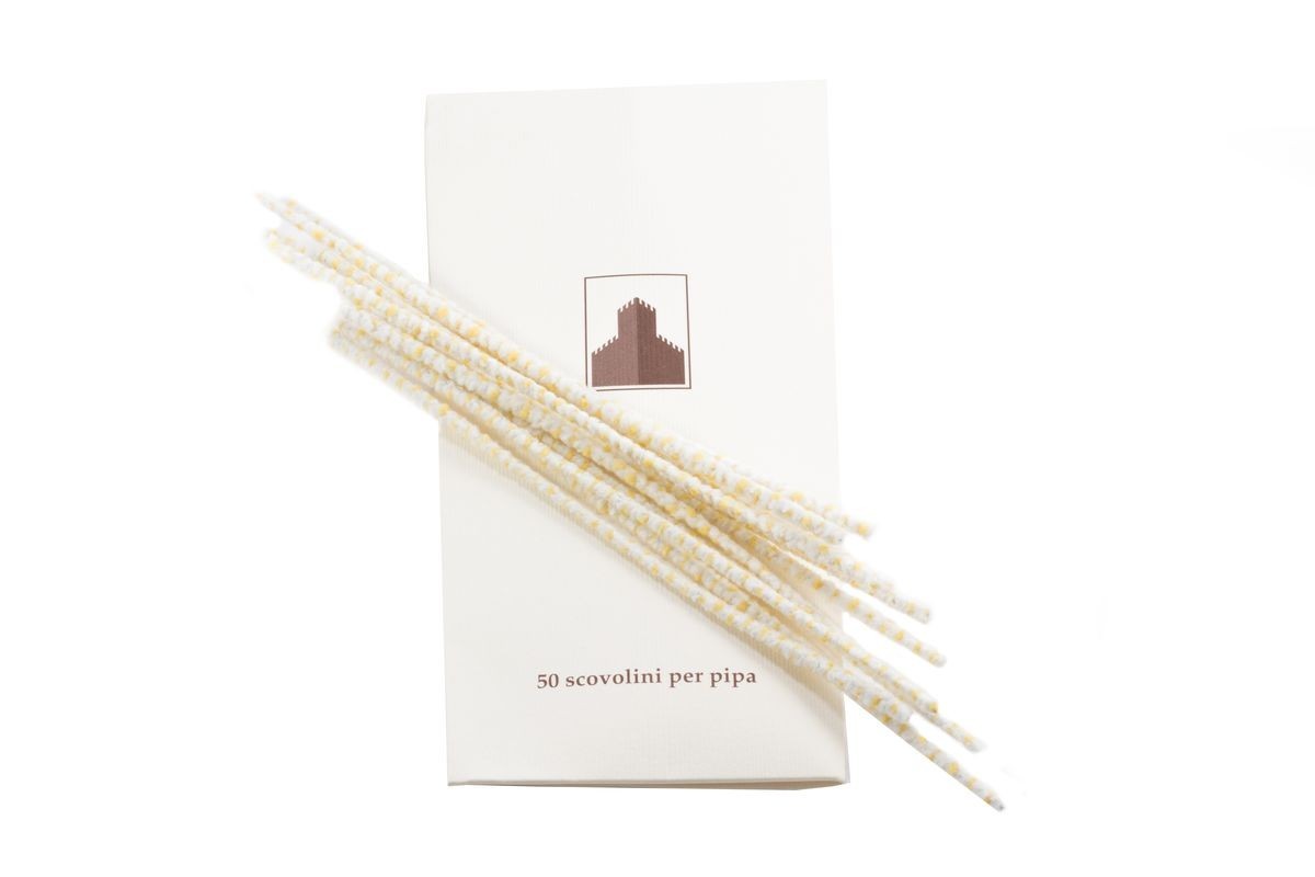 Pipe Cleaners Castello soft Conical white 50 pcs - Pipeonline