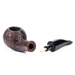  Savinelli One Tobacco Pipe Starter Kit With 100 Balsa 6mm  Filters - Italian Hand Crafted Briar Pipe Includes Pipe Care Accessories  and Storage Bag, Rusticated Finish (321) : Health & Household
