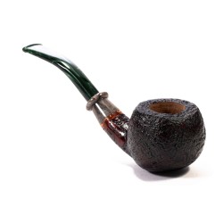 Briar Pipe Santambrogio Sandblasted Bent Apple